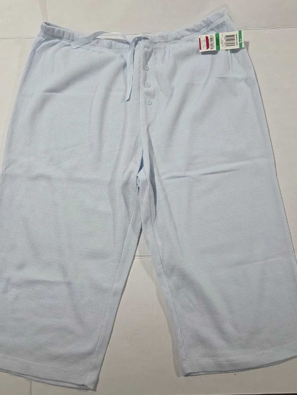 Alfani Light Blue Ribbed Cami & Pant Sleep Set